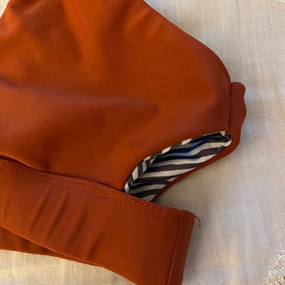 Rove Swim Copper Sporty Cutout Bikini Top - Picture 3 of 4